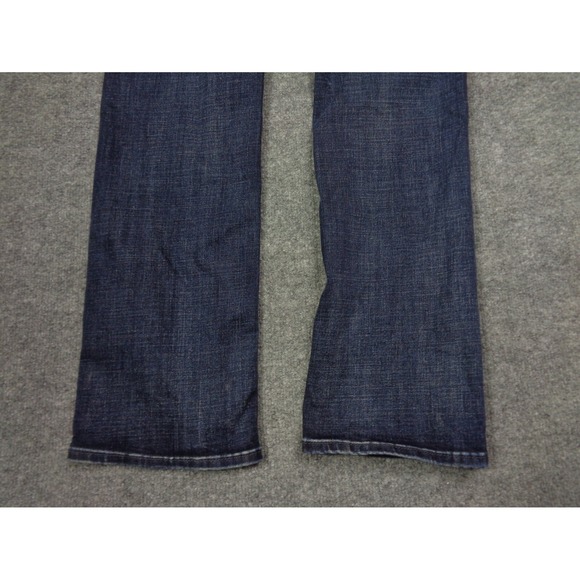 BKE Jean Men 32x34 Blue Jake Straight Buckle Denim Stretch Thick Stitch Werstern - Picture 8 of 13